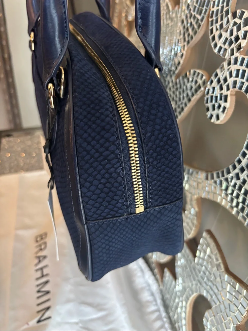 ⭐️Brahmin Angie Belcanto‎ Satchel with Dual Top Handles